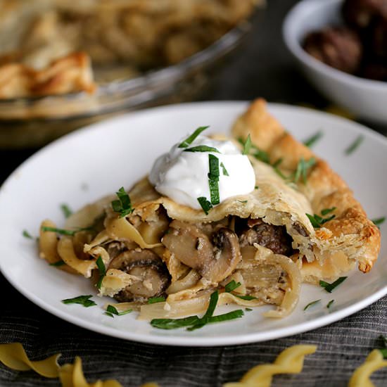 Meatball Stroganoff Pot Pie