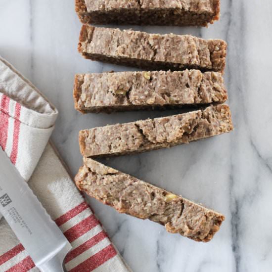 Sugar Free Oat Banana Bread