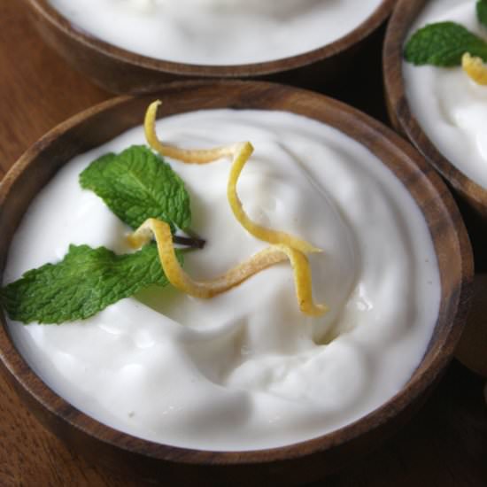 Grapefruit Honey Frozen Yogurt