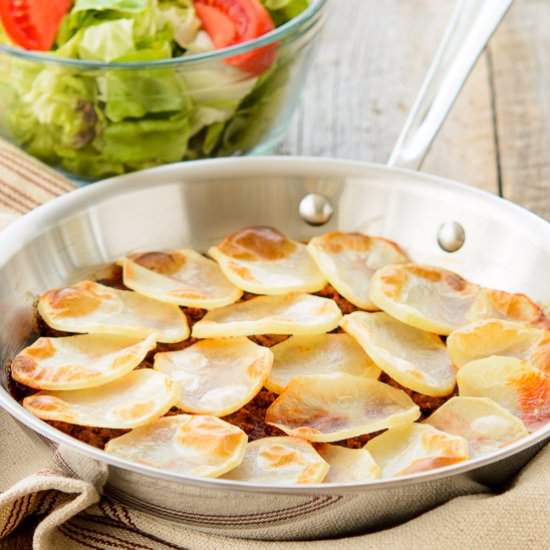 Potato Sloppy Beef Skillet