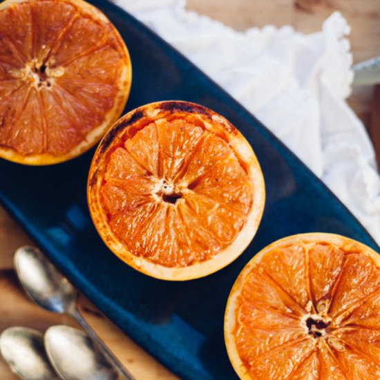 Coconut Sugar Broiled Grapefruit