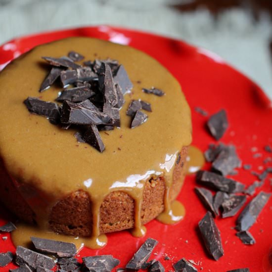 Peanut Butter Chocolate Cake for 2