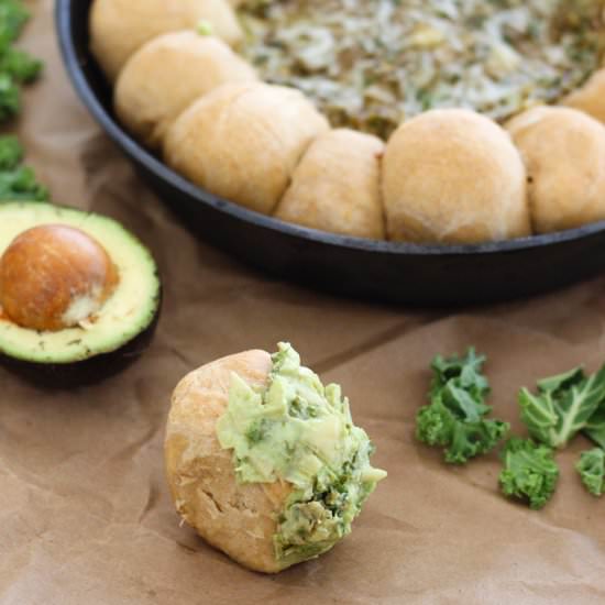 Avocado, Kale, and Artichoke Dip