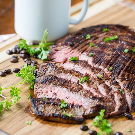 Coffee and Soy Flank Steak