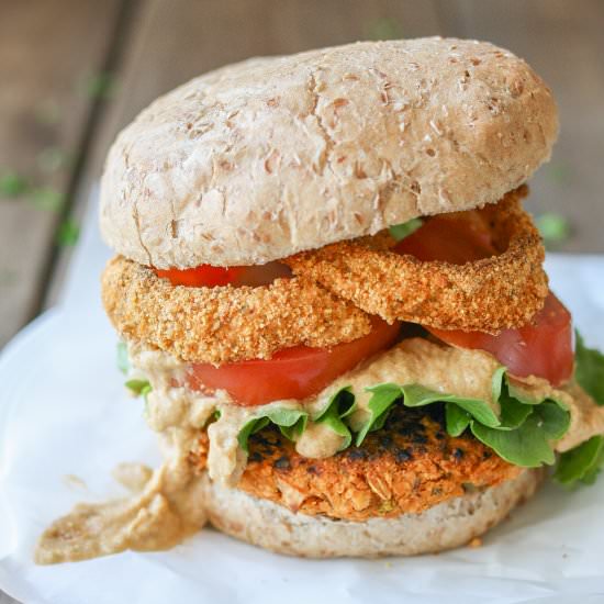 Buffalo Chickpea Burgers