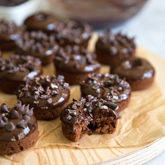 Triple Chocolate Baked Donuts