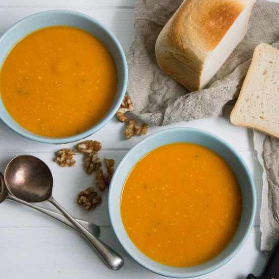 Sweet Potato, Walnut and Sage Soup