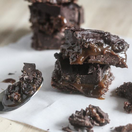 Salted Caramel Dark Chocolate Bars