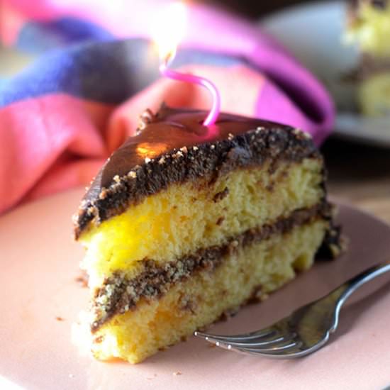 Layer Cake with Marscapone Filling