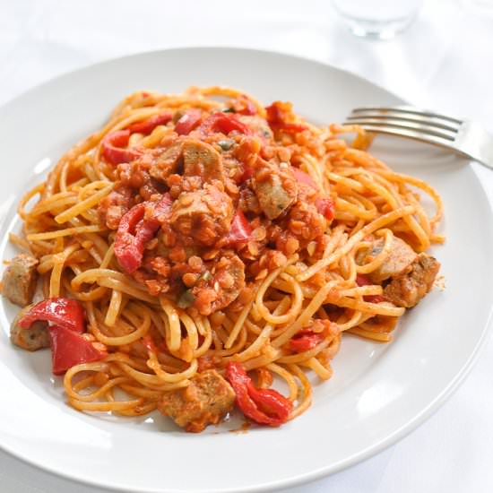 Pasta with and Lentils