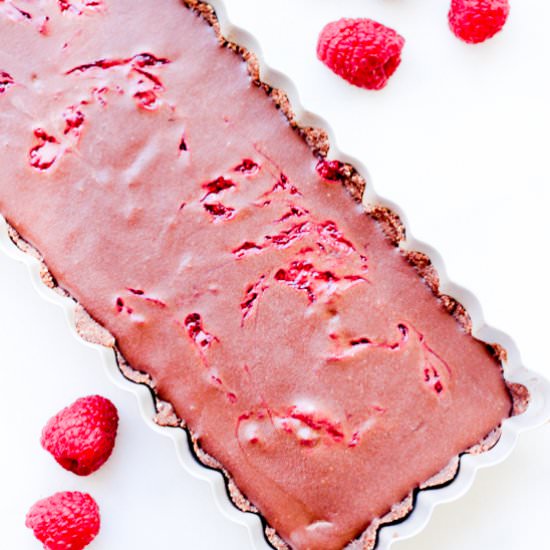 Raspberry Swirl Tart