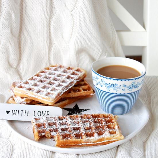 Yogurt Cinnamon Belgian Waffles