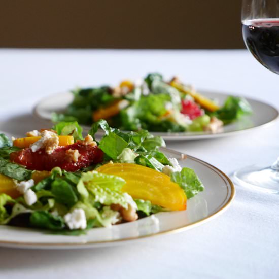 Golden Beet and Blood Orange Salad