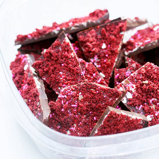 Red Velvet Cake Bark