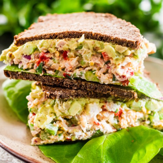 Loaded Chicken Salad Sandwiches