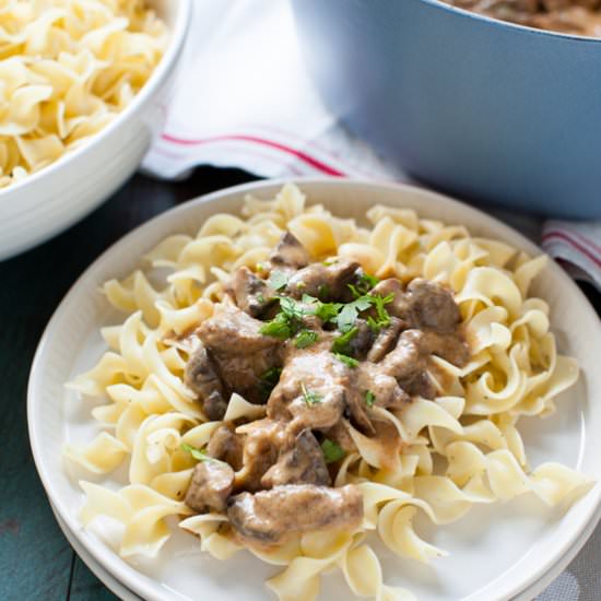 Beef Stroganoff