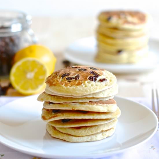 Lemon and Raisin Pancakes