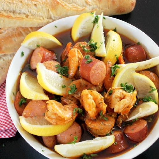 Cajun mardi gras shrimp