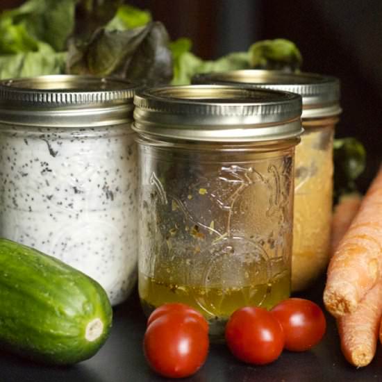 3 Super Simple Salad Dressings