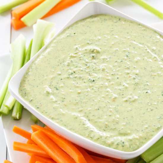 Creamy Kale Greek Yogurt Dip