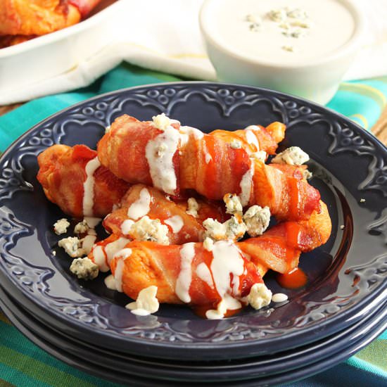 Bacon Wrapped Buffalo Chicken
