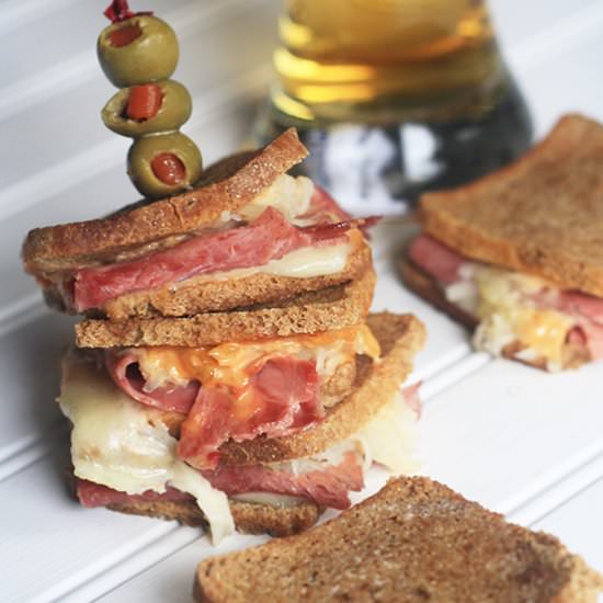 Mini-Rueben Sandwiches