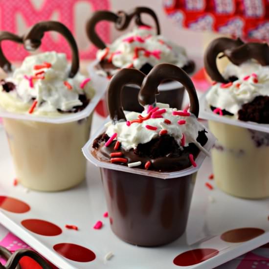 Easy Red Velvet Pudding Cups