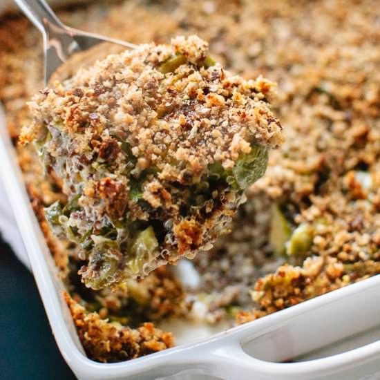Roasted Brussels Sprout Gratin