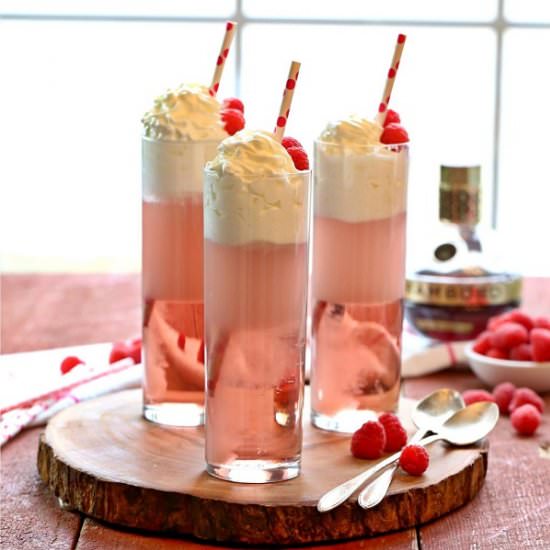 Adult Raspberry Italian Cream Soda