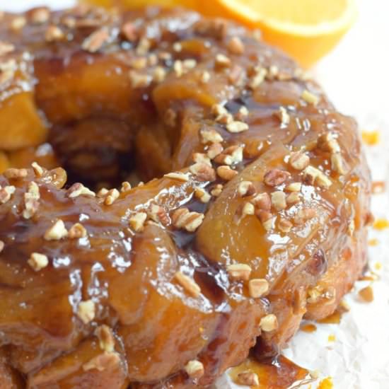 Orange Caramel Pecan Monkey Bread