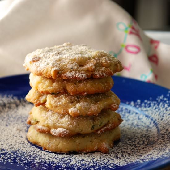 Lemon Basil Butter Cookies