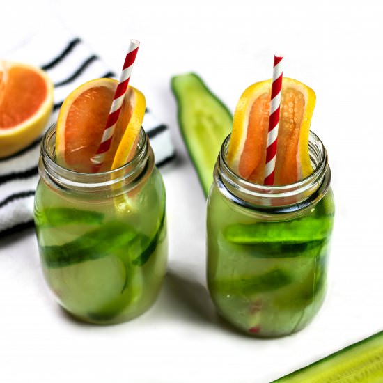 Cucumber Grapefruit Green Iced Tea