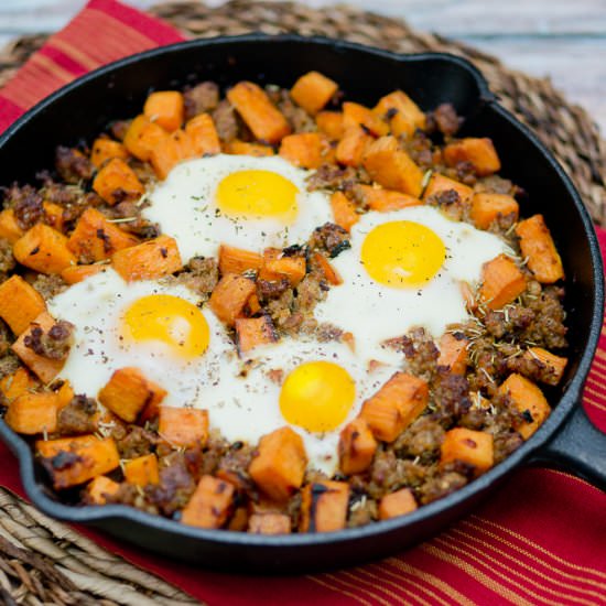 Sweet Potato Hash with Sausage