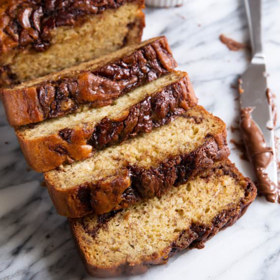 Nutella Banana Bread