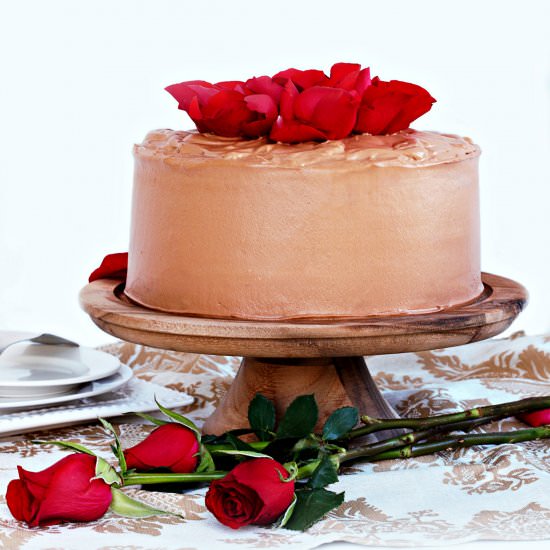 Valentine Rose Cake