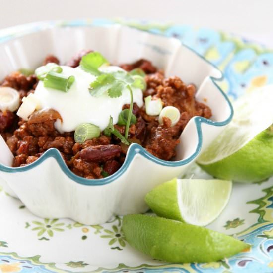 Chocolate Chip and Stout Chili