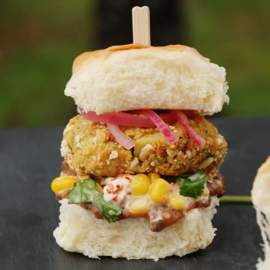 Tortilla Crusted Avocado Patty