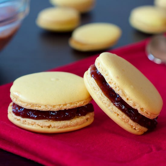Macarons with Yam Filling