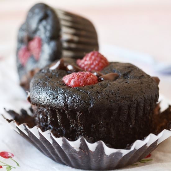 Chocolate Raspberry Muffins