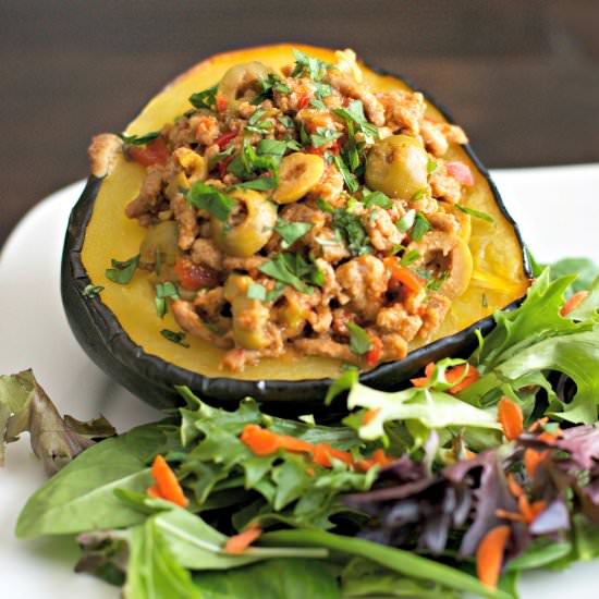 Picadillo Stuffed Acorn Squash