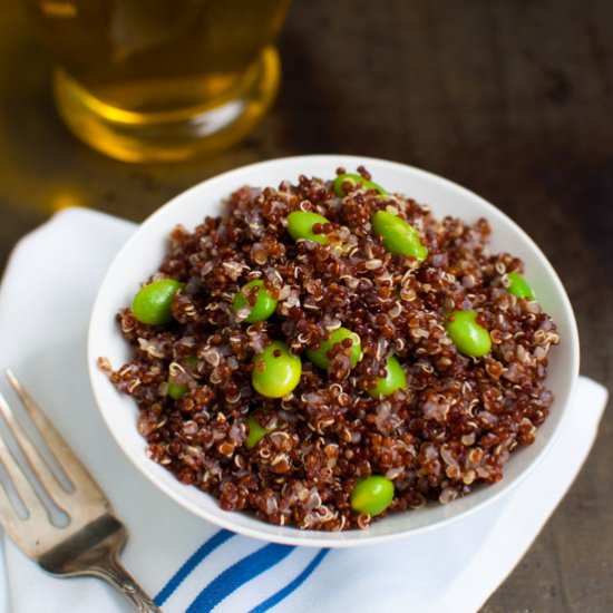 Red Quinoa and Edamame