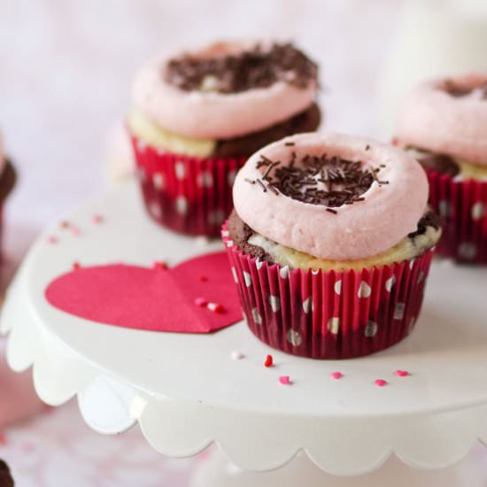 Chocolate Strawberry Cupcakes