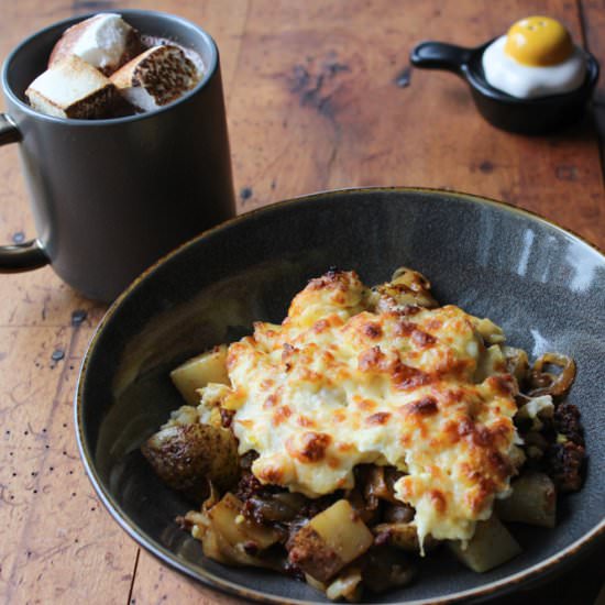 Chorizo and Potato Bake