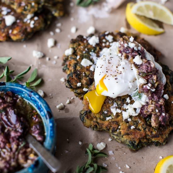 Greek Feta Chickpea Pancake Fritter