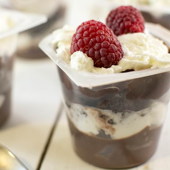 Pudding Cup Brownie Trifles