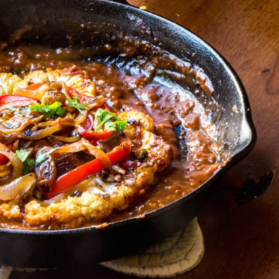 Cauliflower Steaks – Sicilian Style