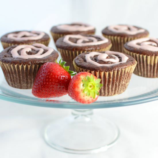 Chocolate Strawberry Cupcakes