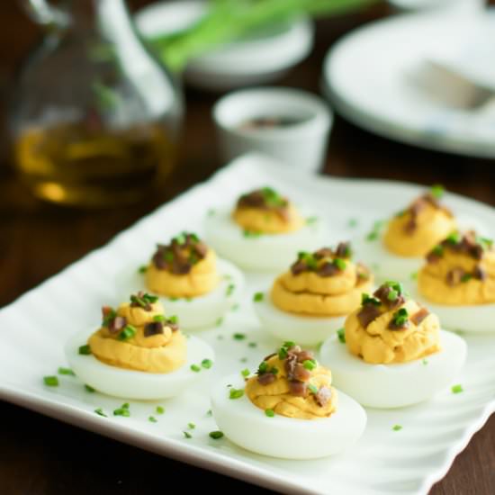 Lentil Deviled Eggs