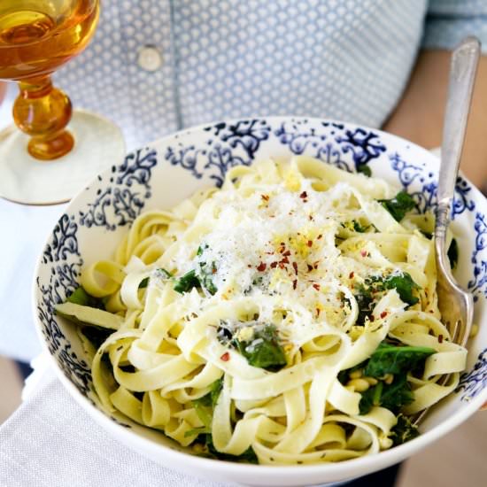 Fresh Pasta with Lemon