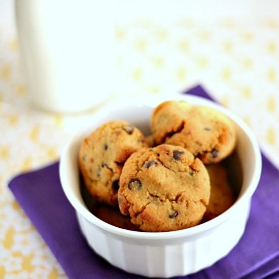 Coconut Flour Chocolate Chip Cookie